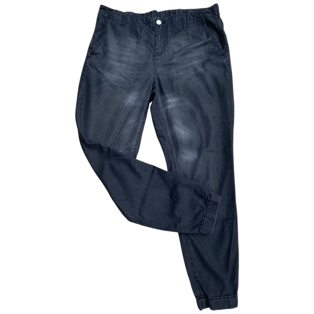 New York & Co women’s size M washed black joggers lightweight comfort casual